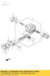 Aquí puede pedir conjunto de cigüeñal de Suzuki , con el número de pieza 1220008H00: