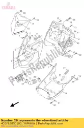 Ici, vous pouvez commander le couvercle, inférieur auprès de Yamaha , avec le numéro de pièce 4C6F83850100: