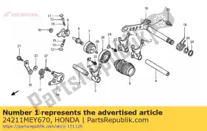 honda 24211MEY670 vork, r. schakelen - Onderkant