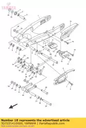 Aquí puede pedir eje, pivote de Yamaha , con el número de pieza 3D7221410000: