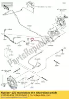 130AA0830, Kawasaki, 01 flangiato a bullone kawasaki  400 2017 2018 2019, Nuovo