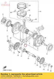 yamaha 1SM1140030 conjunto virabrequim - Lado inferior