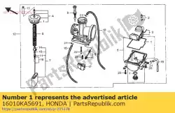 pakkingset van Honda, met onderdeel nummer 16010KA5691, bestel je hier online: