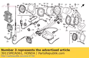 Honda 39115MCAD61 unité audio - La partie au fond