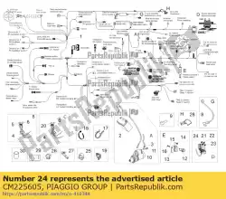 Qui puoi ordinare fusibile 5a da Piaggio Group , con numero parte CM225605: