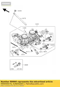 Kawasaki 999990076 kit., 25kw - Onderkant