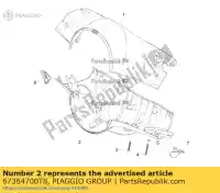 67364700T8, Piaggio Group, lenkerdeckel voor     , Nieuw