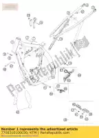 7700310100030, KTM, stela? 250 sx-f 'ga07 ktm sx sxs 250 2007 2008 2009 2010, Nowy