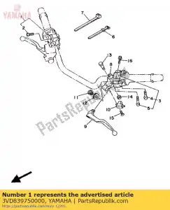 Yamaha 3VD839750000 interruttore, maniglia 2 - Il fondo