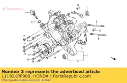 Tutaj możesz zamówić uszczelka, skrzynia korbowa od Honda , z numerem części 11192KRP980: