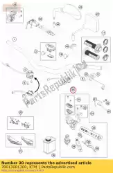 Tutaj możesz zamówić si? Ownik hamulca r? Cznego kpl. E-sx od KTM , z numerem części 70013001300: