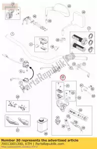 ktm 70013001300 si?ownik hamulca r?cznego kpl. e-sx - Dół