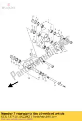 spacer, rr cushi van Suzuki, met onderdeel nummer 6231737F10, bestel je hier online: