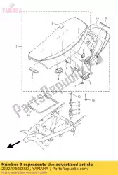 Here you can order the cover, tail from Yamaha, with part number 2J2247560033: