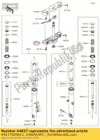 44037009810, Kawasaki, support-fourche sous, noir vn900c kawasaki  vn vulcan 900 2012 2013 2014 2015 2016 2017 2018 2019 2020 2021, Nouveau