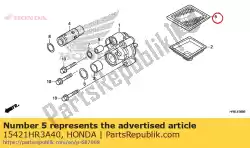 Here you can order the screen, oil filter from Honda, with part number 15421HR3A40: