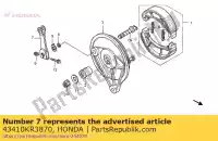 43410KR3870, Honda, Arm, rr. brake honda vt 125 1999 2000 2001 2003 2004 2006 2007 2008, New