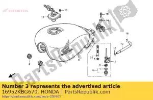 Honda 16952KBG670 screen, fuel strainer - Bottom side