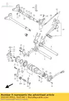 2531017E02, Suzuki, camma, cambio marcia suzuki gsx r rf 600 750 1992 1993 1994 1995 1996 1997 1998 1999 2000, Nuovo