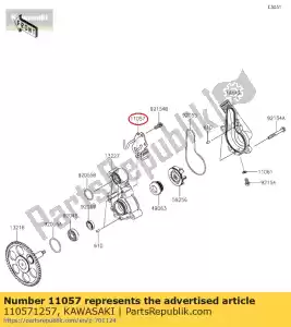 kawasaki 110571257 01 wspornik - Dół