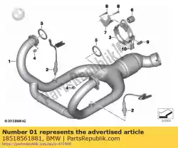 Qui puoi ordinare collettore di scarico, lucidato da BMW , con numero parte 18518561881: