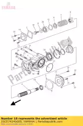 Ici, vous pouvez commander le circlip 1 auprès de Yamaha , avec le numéro de pièce 1SCE74240000: