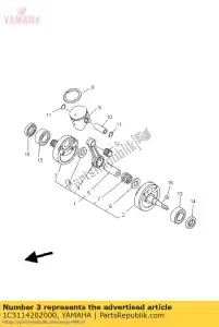 yamaha 1C3114202000 cigüeñal - Lado inferior