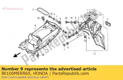 Aqui você pode pedir o fender b, rr. Em Honda , com o número da peça 80100MERR60: