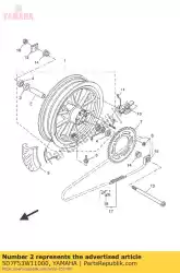 Here you can order the spacer from Yamaha, with part number 5D7F53W11000: