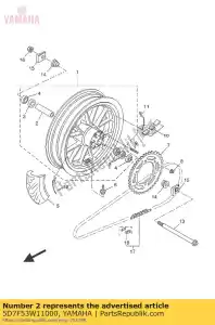 yamaha 5D7F53W11000 spacer - Bottom side