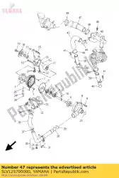 Here you can order the hose 4 from Yamaha, with part number 5LV125790000: