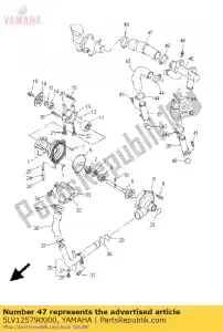 yamaha 5LV125790000 hose 4 - Bottom side