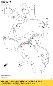 suzuki 1786333E00 joint torique, cyl wate - La partie au fond