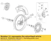 862419, Piaggio Group, Roulement à billes derbi mulhacen 659 2006 2008, Nouveau