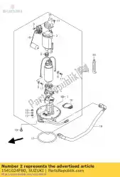 Tutaj możesz zamówić filtr paliwa od Suzuki , z numerem części 1541024FB0: