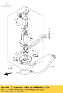 suzuki 1541024FB0 filtr paliwa - Dół