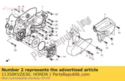 cover comp, l kant van Honda, met onderdeel nummer 11350KVZ630, bestel je hier online: