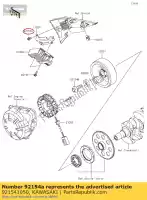 921541050, Kawasaki, perno, bridado, 6x12 er650fcf kawasaki  er-6f er-6n kle ninja vulcan z 300 650 800 900 2013 2014 2015 2016 2017 2018 2019 2020 2021, Nuevo