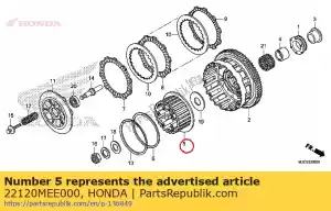 honda 22120MEE000 al centro, frizione - Il fondo