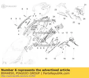 Piaggio Group B044850 accoppiamento sacchi a sinistra - Il fondo