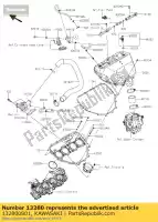 132800801, Kawasaki, uchwyt, komora zx1000nff kawasaki h2 h2r 1000 2015 2016, Nowy