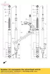 Here you can order the front fork assy (r. H) from Yamaha, with part number 39P231031000: