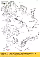 211761109, Kawasaki, sensor,reverse kvf650-a1 kawasaki  brute force kvf 360 650 750 2002 2003 2004 2005 2006 2007 2008 2009 2010 2011 2012 2013 2014 2015 2016 2017 2018 2019 2020 2021, New