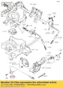 kawasaki 211761109 capteur, inverse kvf650-a1 - La partie au fond