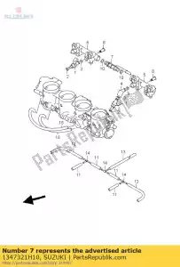 suzuki 1347321H10 cano, combustível - Lado inferior