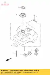 Ici, vous pouvez commander le boulon à six pans creux auprès de Yamaha , avec le numéro de pièce 9011006X2000: