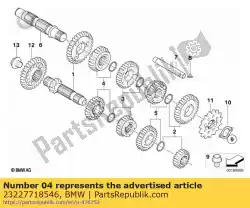 Here you can order the repair kit gear wheels 4th gear from BMW, with part number 23227718546: