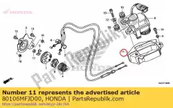 Tutaj możesz zamówić obudowa, silnik serwo od Honda , z numerem części 80106MFJD00: