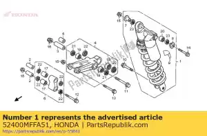 Honda 52400MFFA51 cojín assy., rr. - Lado inferior