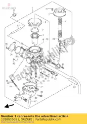 Qui puoi ordinare carburatore lt-f250 / k7 da Suzuki , con numero parte 1320005G21: